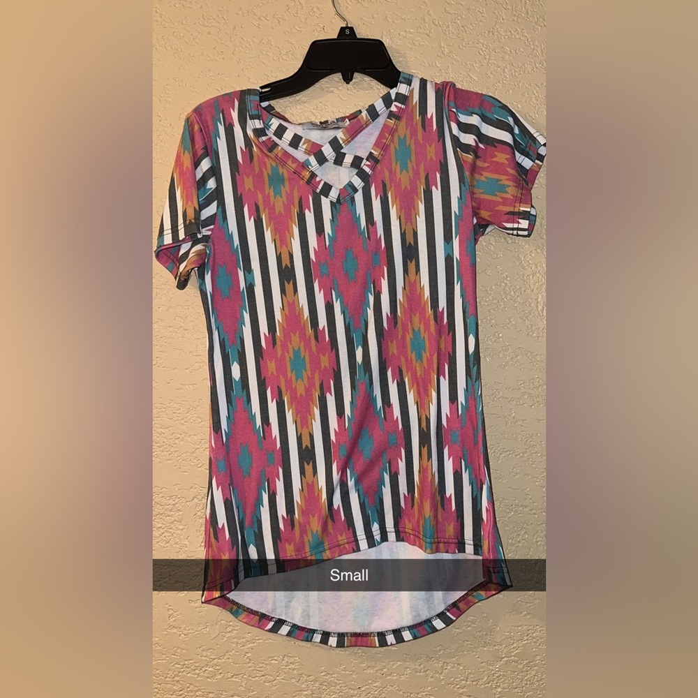 Crazy Train Small Aztec top